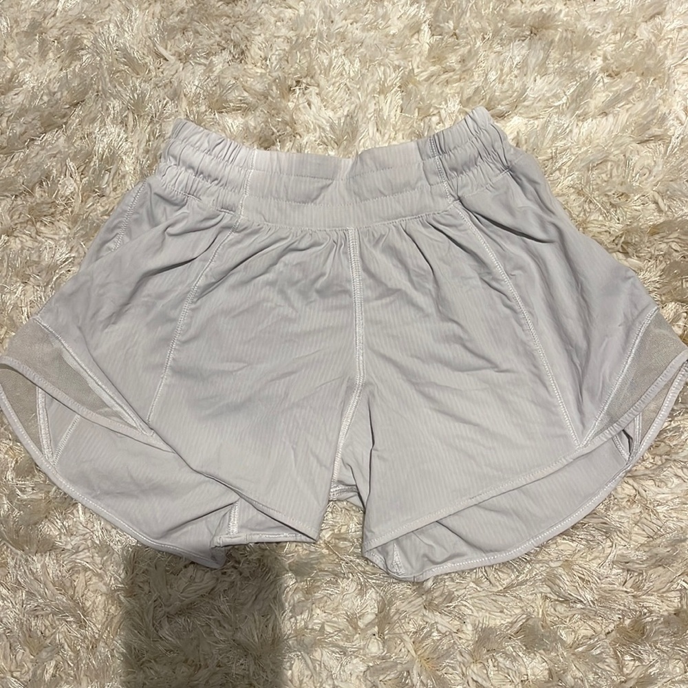 Lululemon white hotty hot shorts!! Size 2